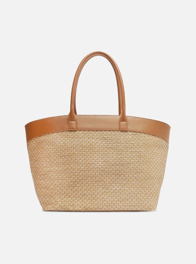 Bolsa Shopping Palha Grande Marrom