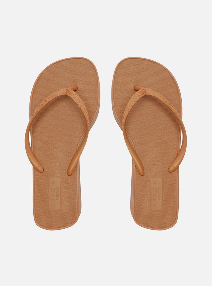 Chinelo Marrom Flatform Mykonos Basics