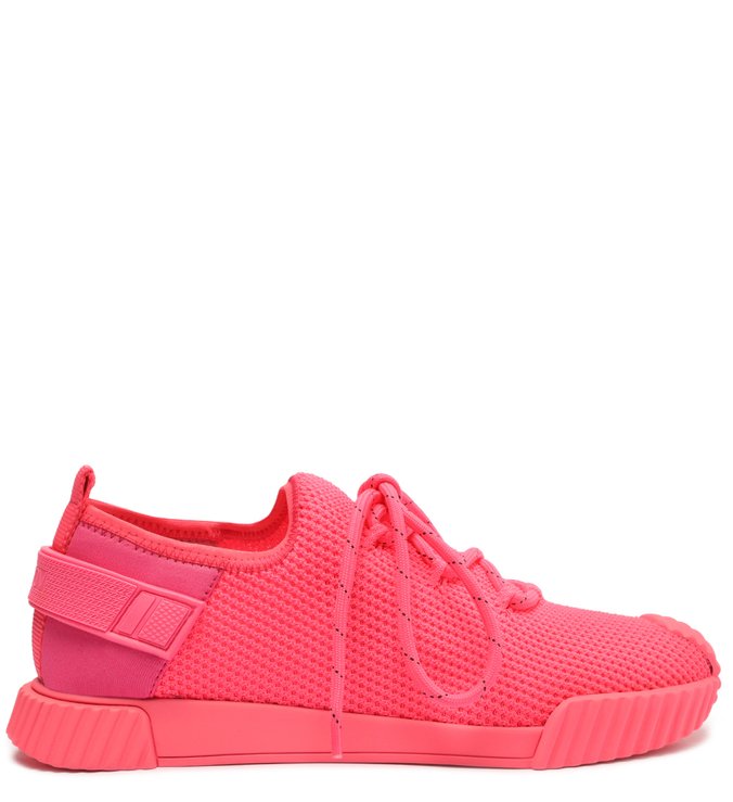 Tênis Rosa Neon Multimaterial