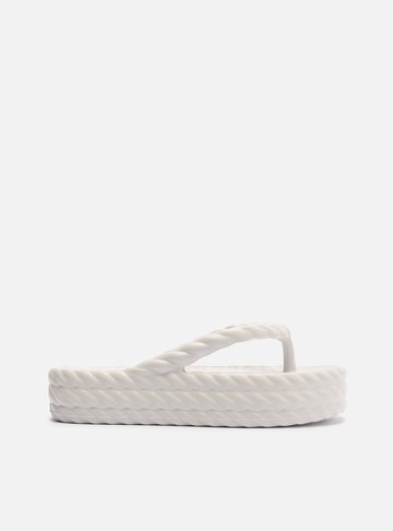 Sandália Branca Flatform Marrocos Mid