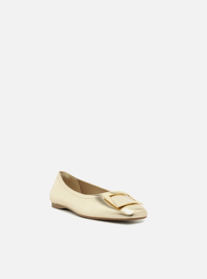 Sapatilha Dourada Fivela