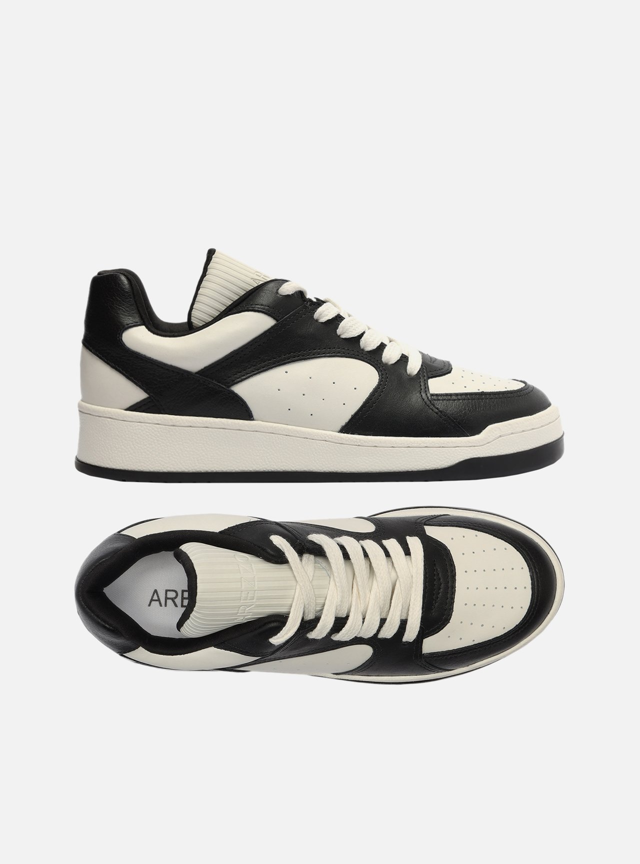 Tenis arezzo preto e branco hotsell