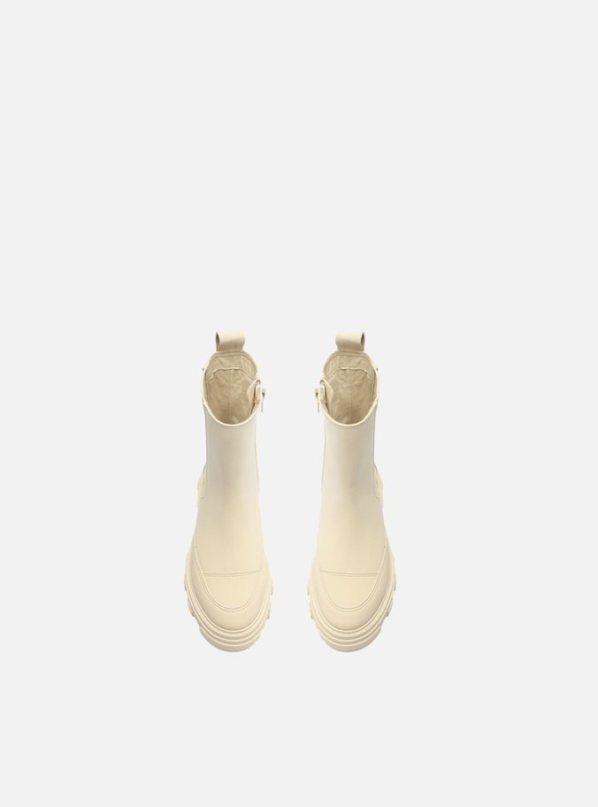 Bota Infantil Chelsea Off-White Tratorada