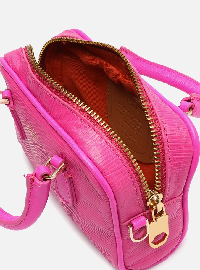 Bolsa Mini Bag Rosa Couro Lívia