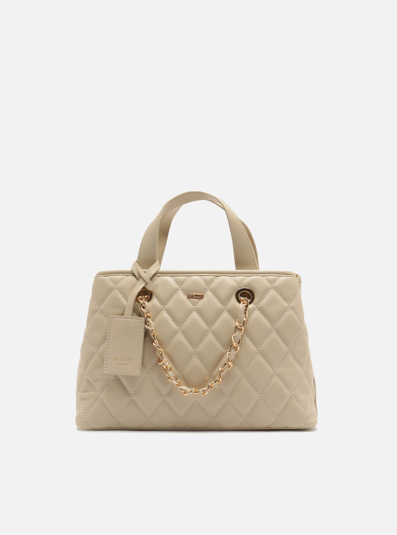Bolsa Tote Branca Média Matelassê — foto 1