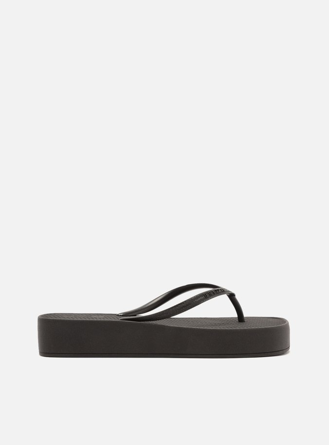Chinelo Preto Flatform Mykonos Basics
