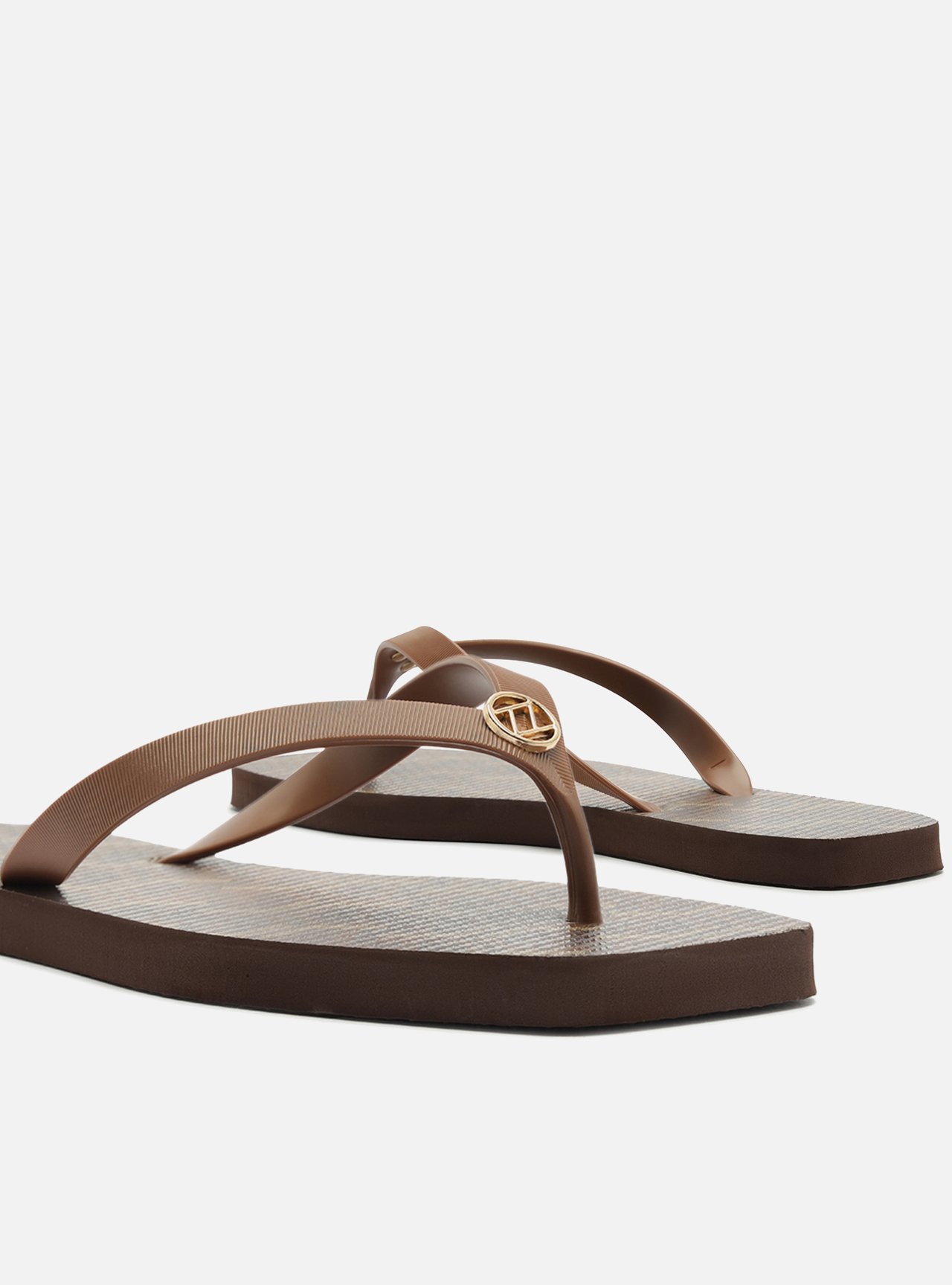 Chinelo de Dedo Marrom Bico Quadrado Brizza — foto 4