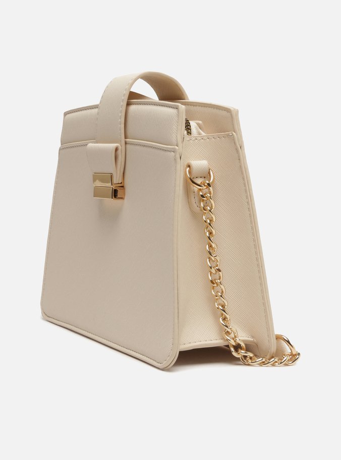 Bolsa Tiracolo Branca Pequena Corrente