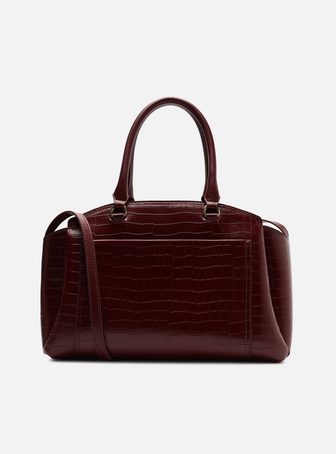 Bolsa Tote Vermelha Croco Grande Textura