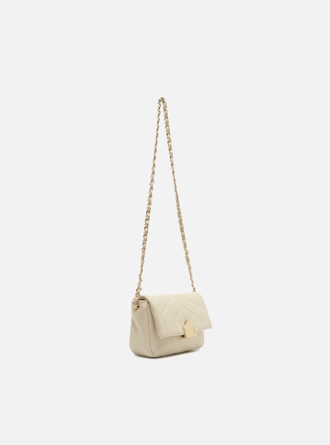 Bolsa Off-White Tiracolo Média Matelassê
