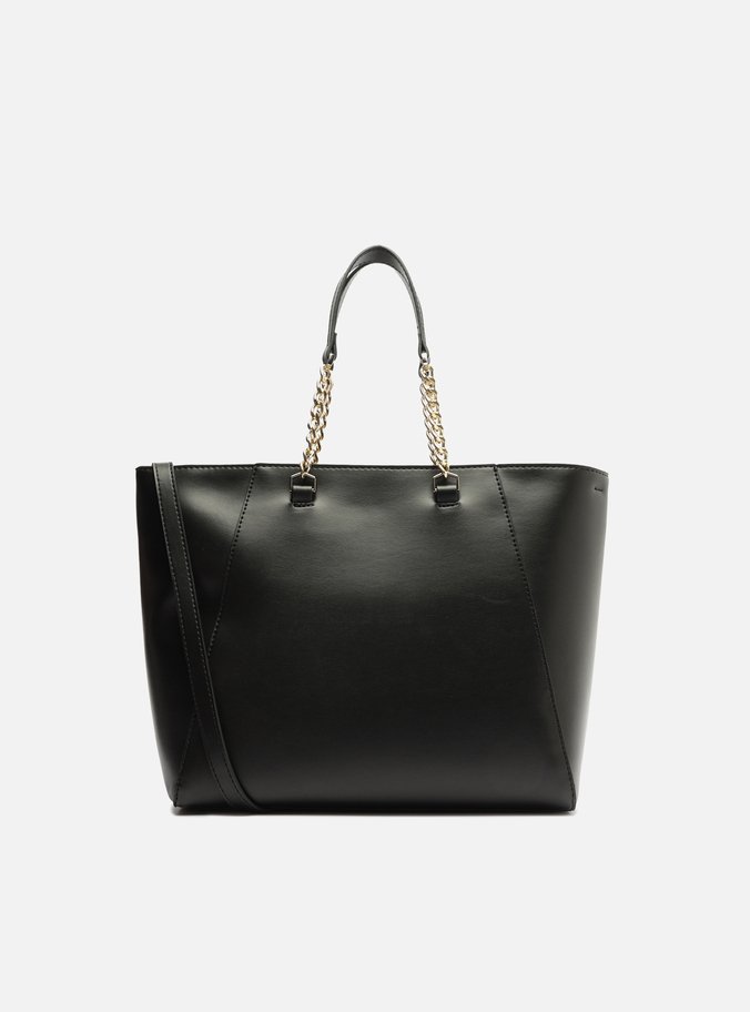 Bolsa Tote Preta Média Costuras