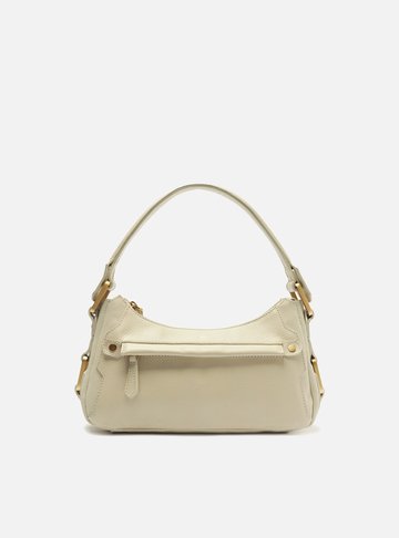 Bolsa Tiracolo Branca Couro Gretha Média