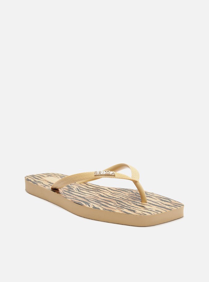 Chinelo de Dedo Animal Print Square Brizza