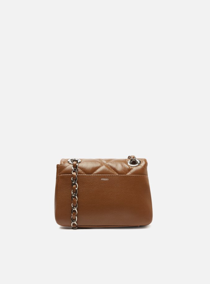 Bolsa Tiracolo Marrom Couro Mizz Pequena