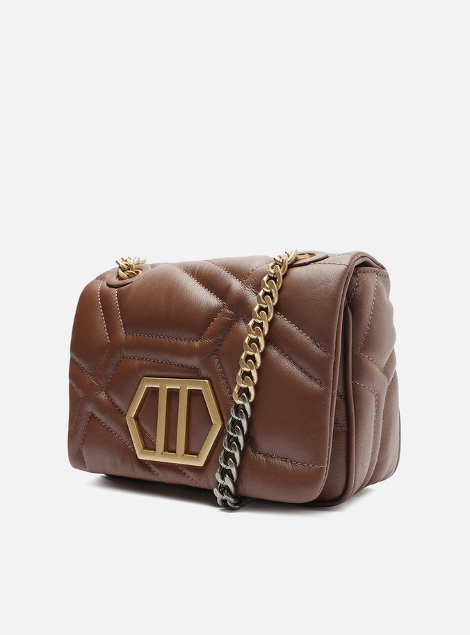 Bolsa Tiracolo Marrom Couro Emma Média