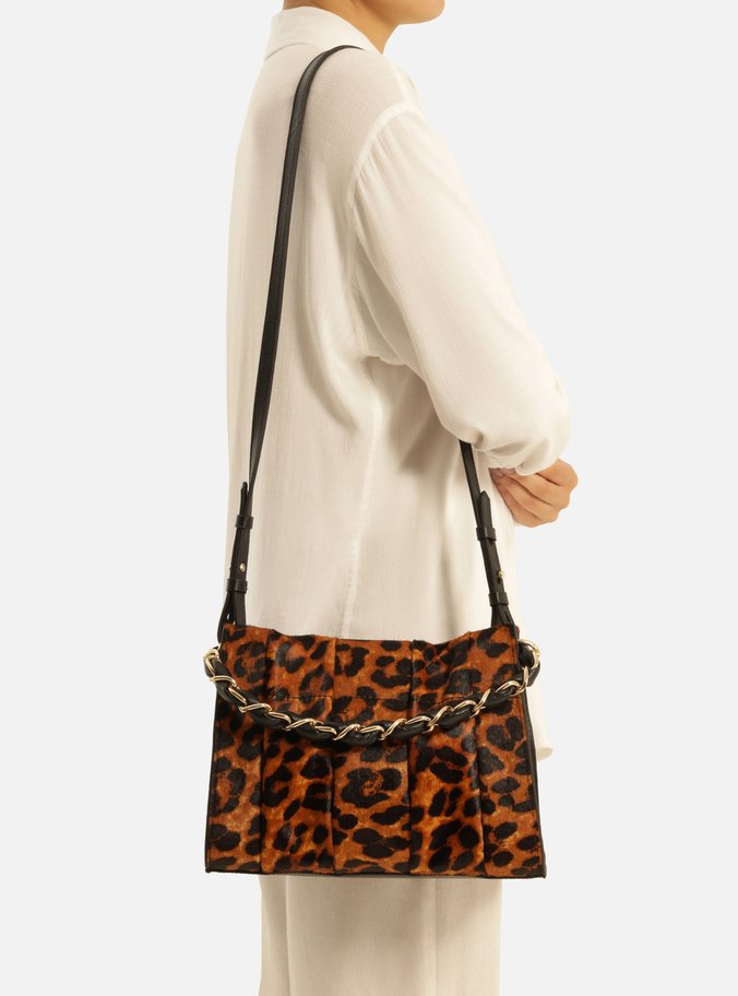Bolsa Tote Animal Print Onça Milano Média
