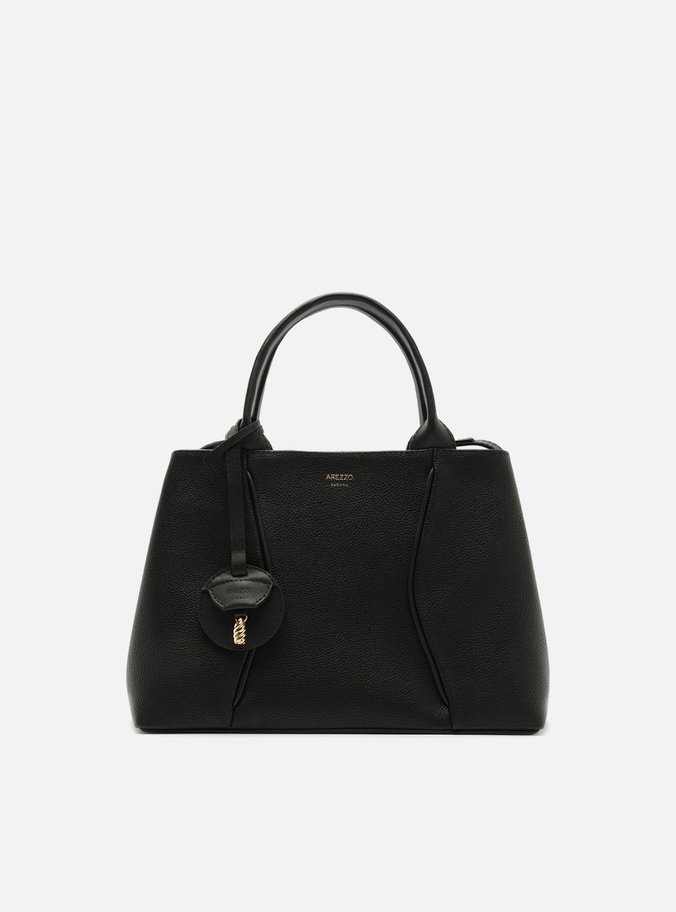 Bolsa Tote Preta Média Metais
