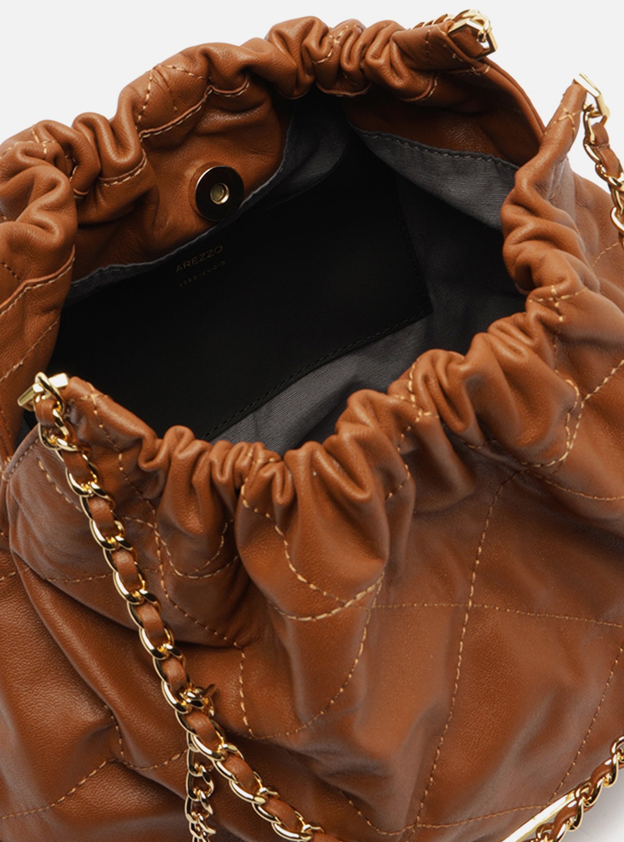 Bolsa Hobo Marrom Couro Esther Grande — foto 4