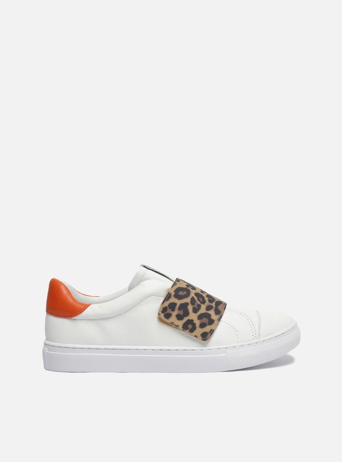 Tênis Slip On Branco Couro Velcro ZZ Mov