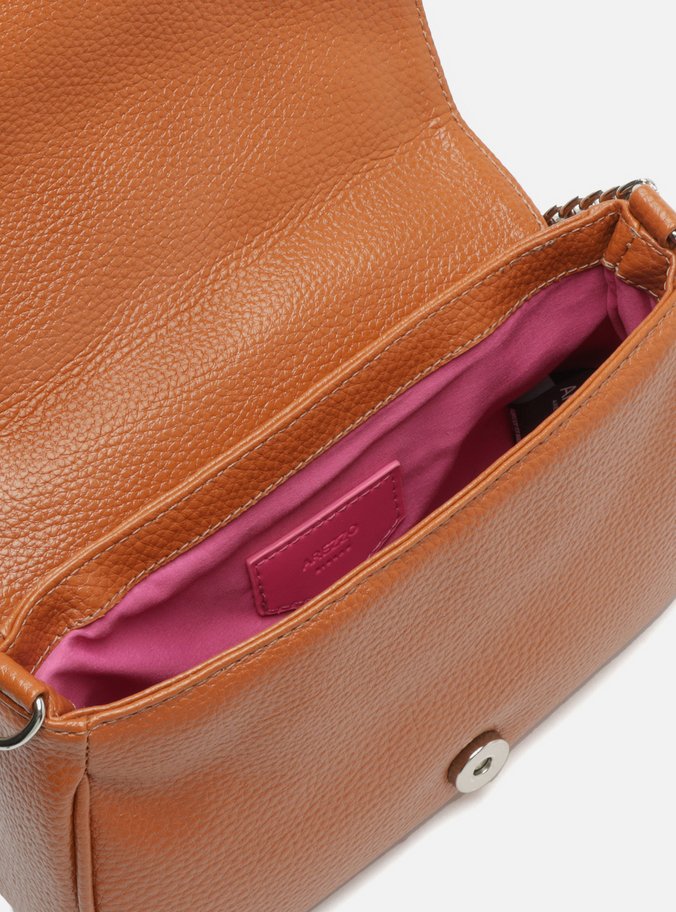 Bolsa Tiracolo Marrom Caramel Verona Pequena Corrente