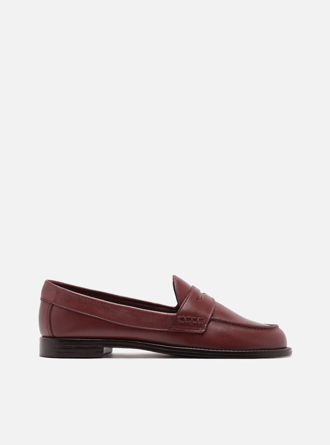 Mocassim Vermelho Couro Tira Classic