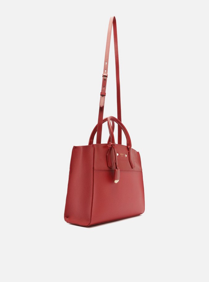 Bolsa Tote Vermelha Giorno Grande Moldura