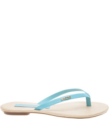Chinelo Couro Tropical Mediterrâneo