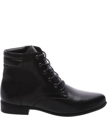 Bota Coturno Couro Fly Baixa Preta