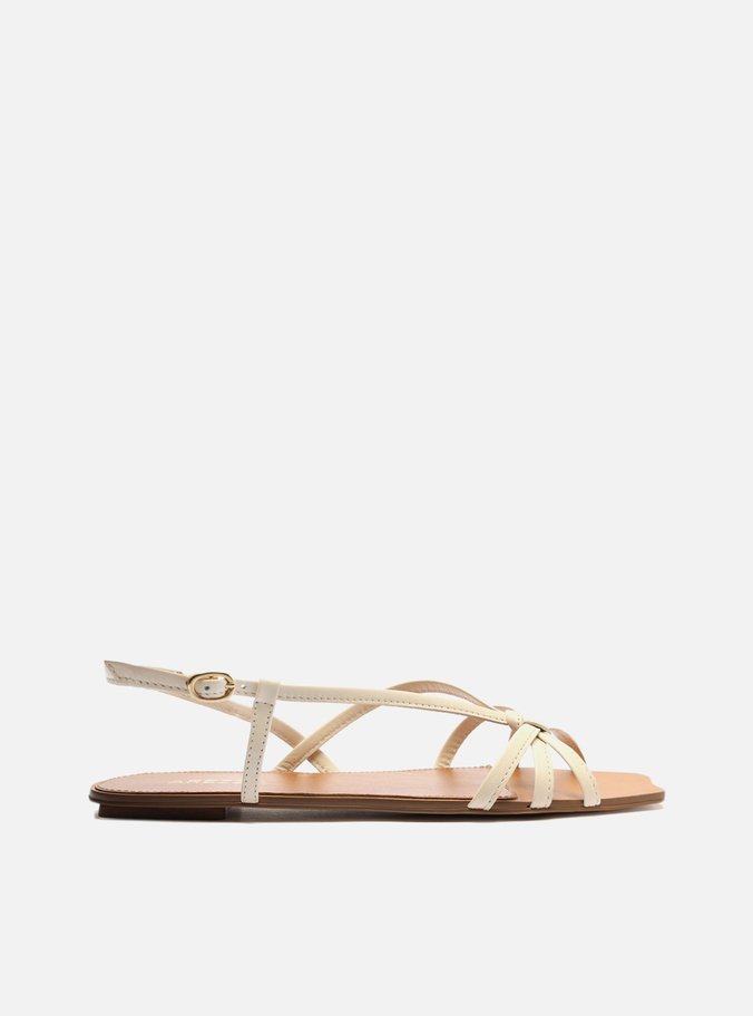 Sandália Rasteira Off-White Eva