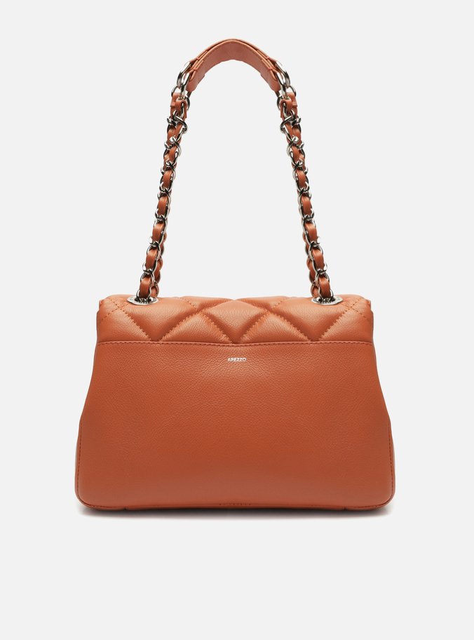 Bolsa Tiracolo Laranja Couro Mizz Média