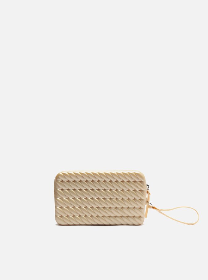 Clutch Dourada Metalizada Alça Marrocos