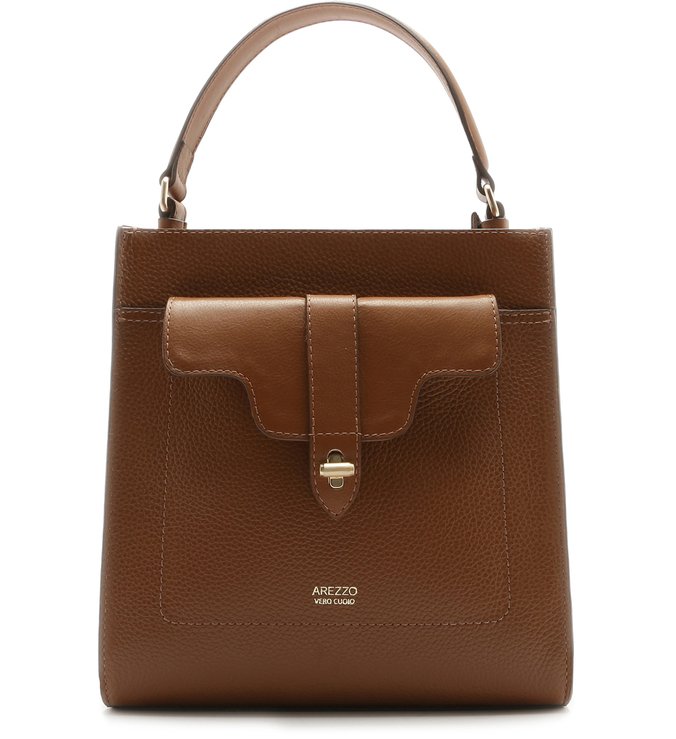 Bolsa Tote Couro Sara Média Buriti