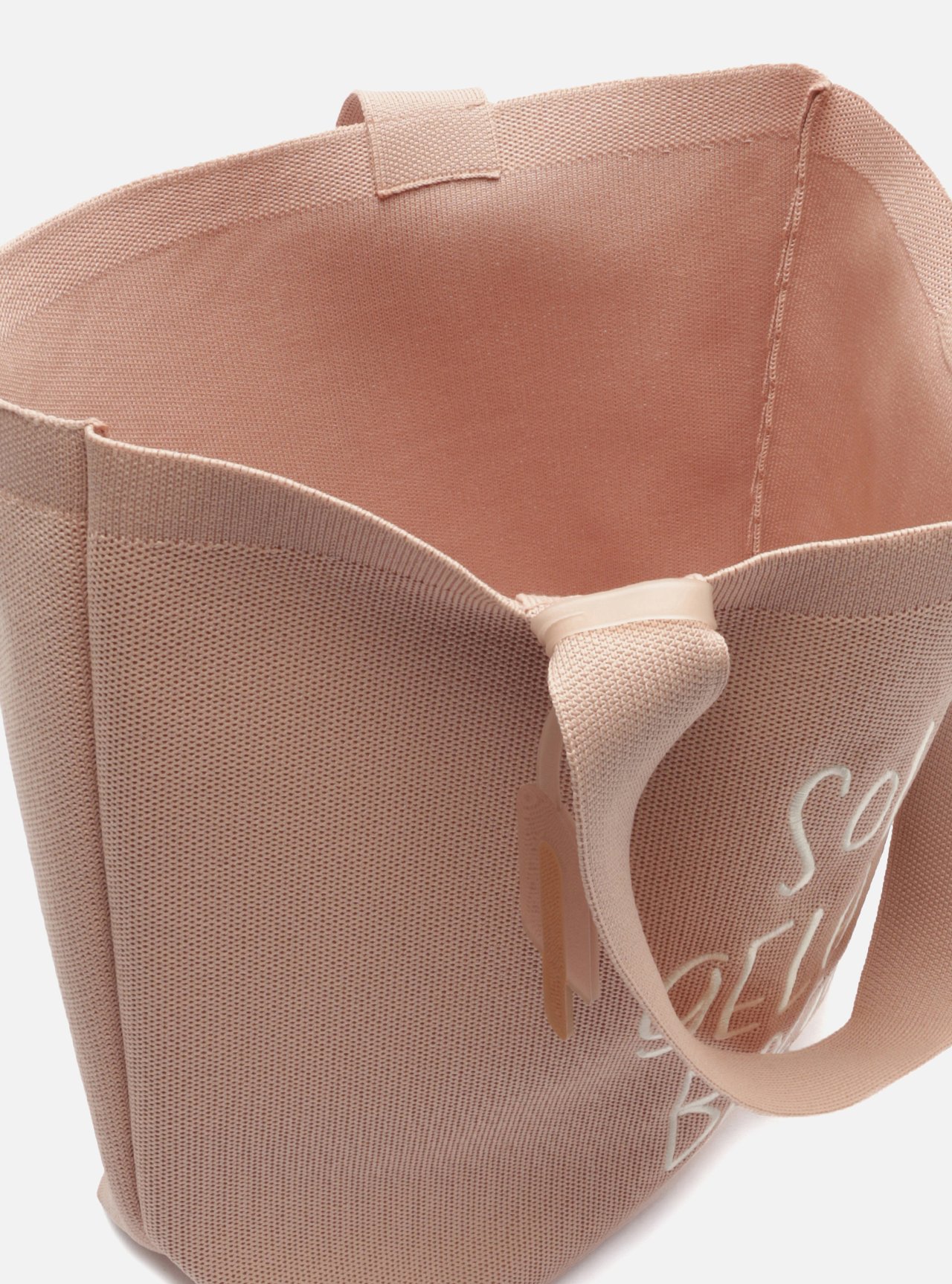Bolsa Shopping Rosa Soft Crochê Grande Brizza Bacio Di Latte — foto 4
