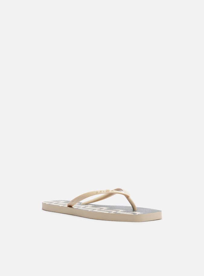 Chinelo de Dedo Branco Square Copacabana