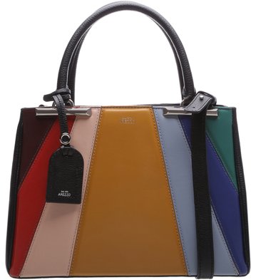 Bolsa Tote Couro Auguri Mix Preta