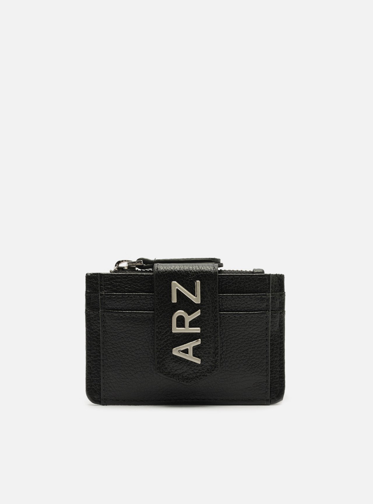 Porta-Cartões Preto Couro Bolso ARZ — foto 1