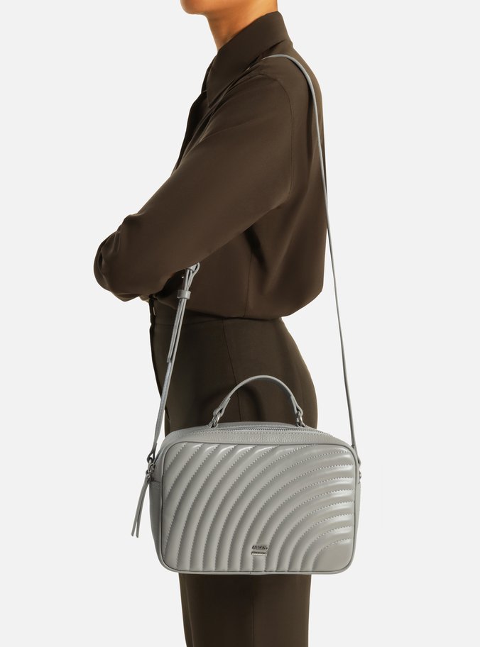 Bolsa Tiracolo Cinza Média Elisa