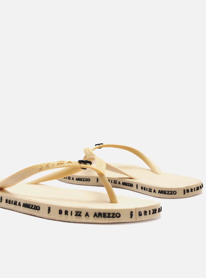 Chinelo de Dedo Bege Sola Brizza