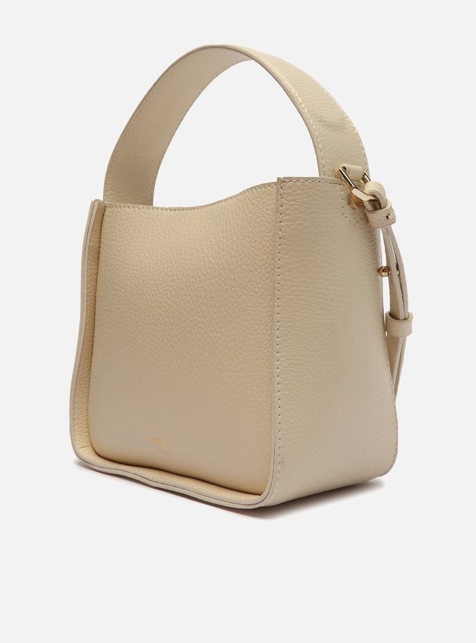 Bolsa Tote Off-White Couro Pouch Pequena