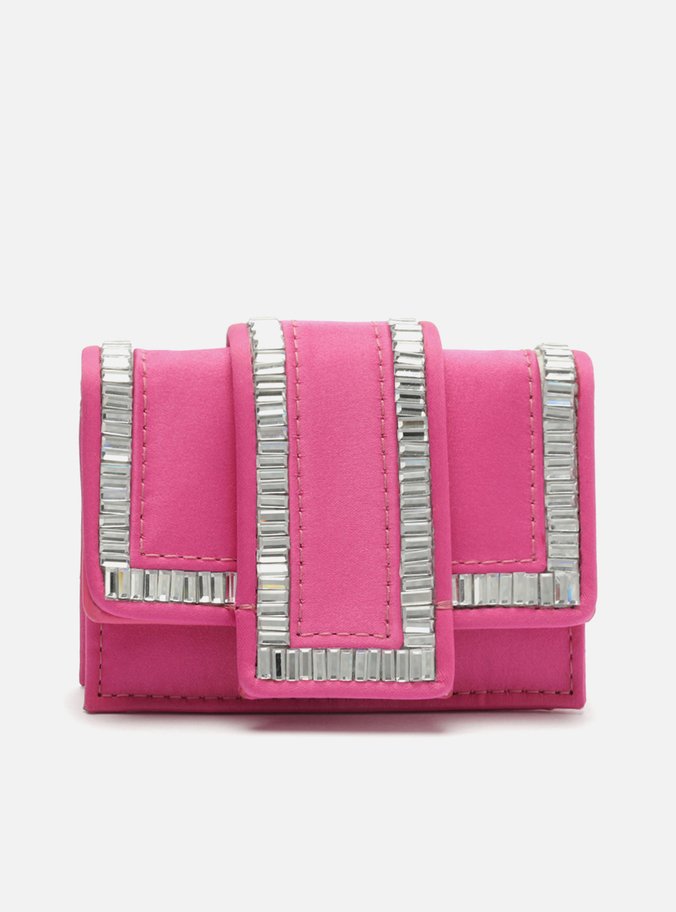 Bolsa Tiracolo Rosa Cetim