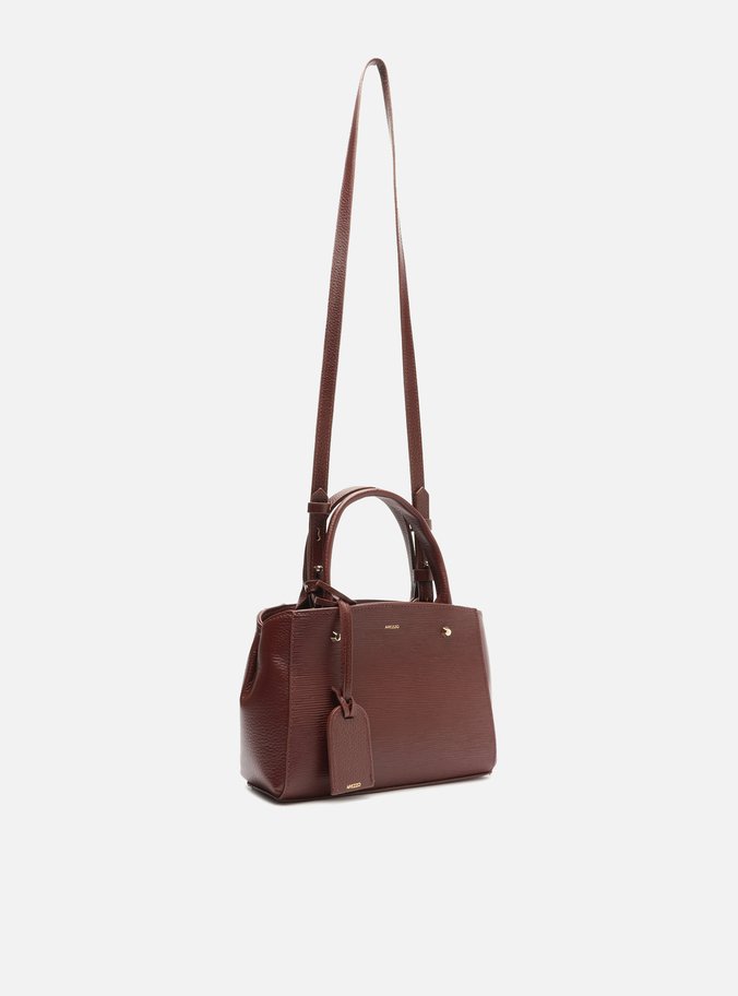 Bolsa Tote Vermelha Couro Wave Bella Pequena