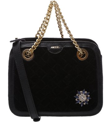 Bolsa  Pequena Veludo Preto