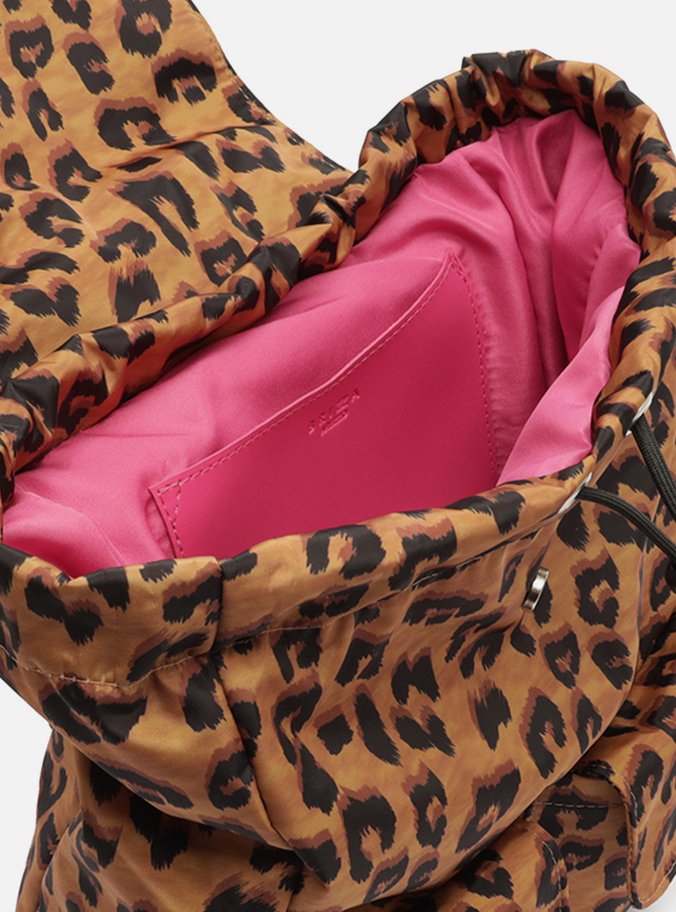 Mochila Animal Print Nylon Gigi Grande