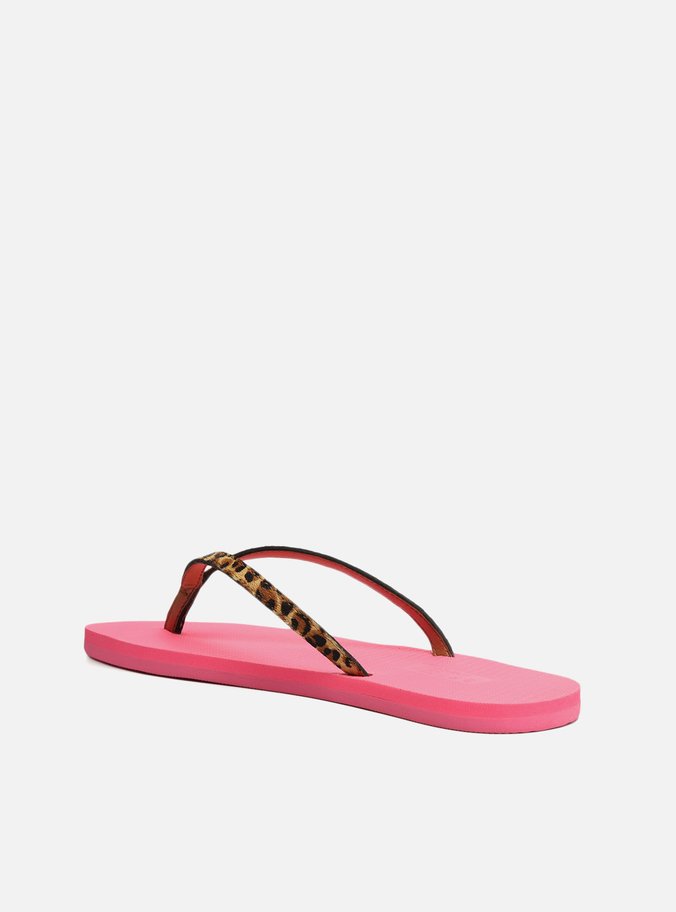 Chinelo Rosa e Animal Print Brizza Strap