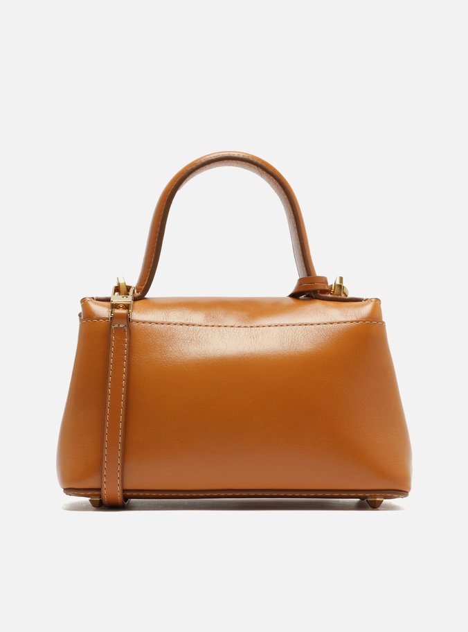 Tiracolo Caramelo Couro Pequena Bag Charm Victória