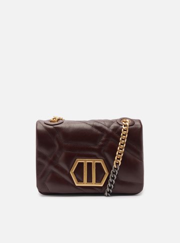 Bolsa Tiracolo Bordô Couro Emma Média