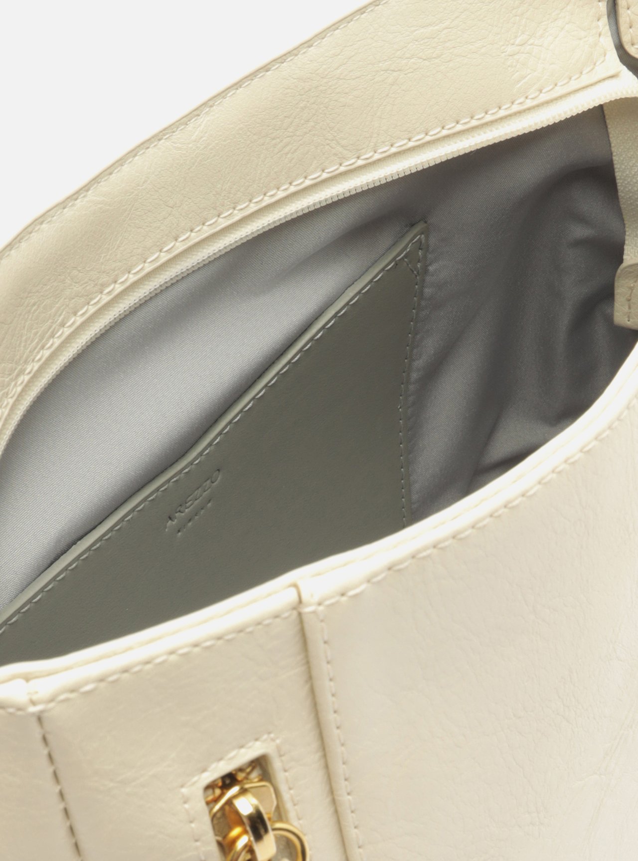 Bolsa Tiracolo Off White Média Bolso Frontal Zíper — foto 4