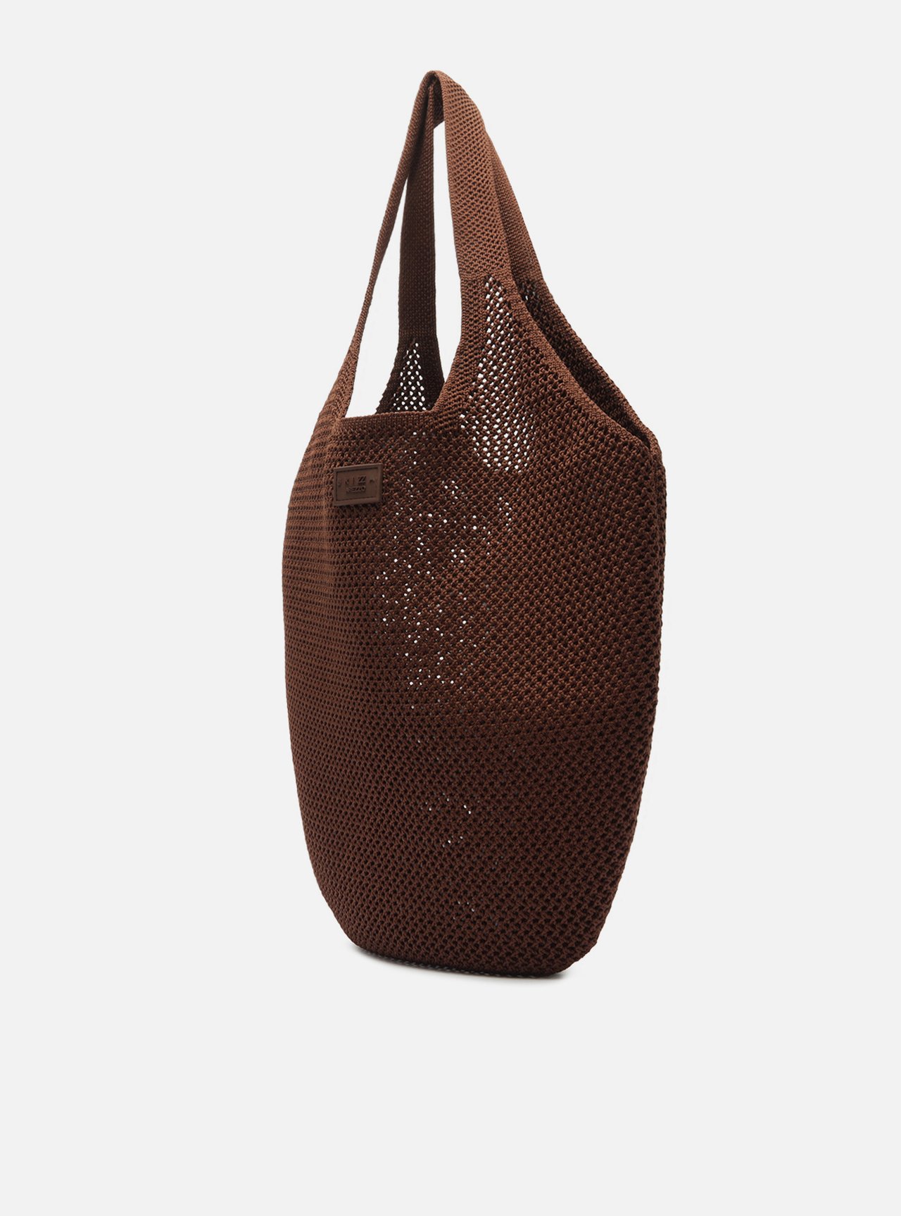 Bolsa Shopping Marrom Knit Grande Brizza — foto 2