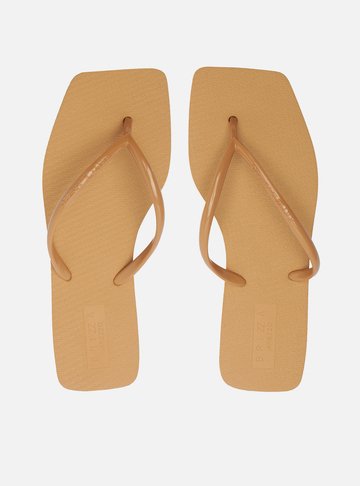 Chinelo de Dedo Nude Square Brizza
