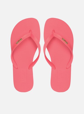 Chinelo de Dedo Rosa Tiras Textura Brizza
